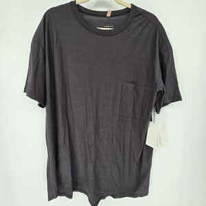 Lunya good in bed grey tshirt soft silky cozy breathable medium